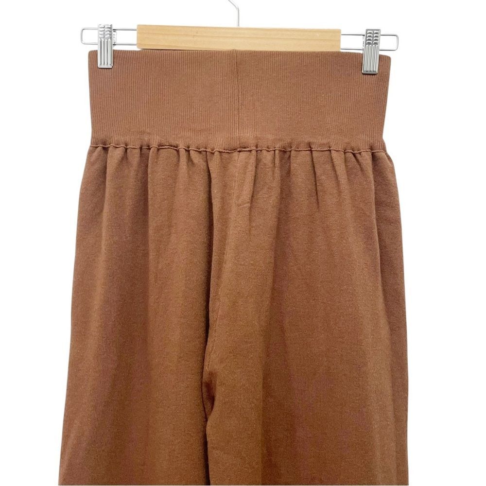NWT Silk & Salt Luxe Lounge Pants Sweater Knit Pant Chestnut Brown Size XL NEW - Picture 6 of 12
